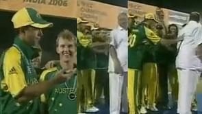 [Watch] When Ricky Ponting pushed Sharad Pawar away after collecting the 2006 Champions Trophy