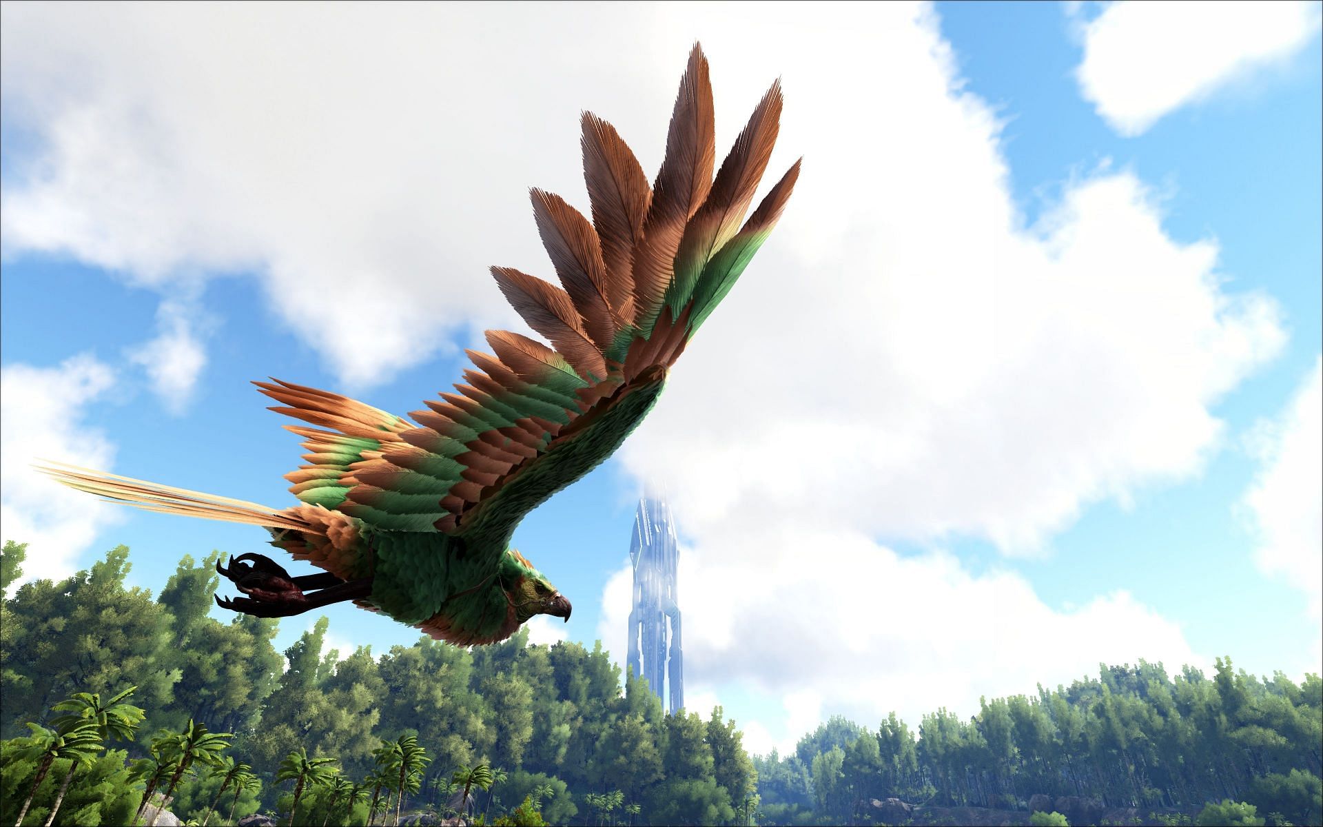Argentavis can be found in the northern mountains of the Ark Survival Ascended worldmass (Image via Studio Wildcard)