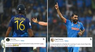 “Asia Cup highlights” - Fans react as India beat Sri Lanka by 302 runs in 2023 World Cup clash