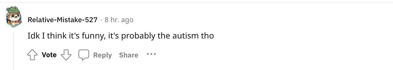 Social media users speak out against the TikTok trend as many claimed that it makes fun of autistic people. (Image via Reddit)