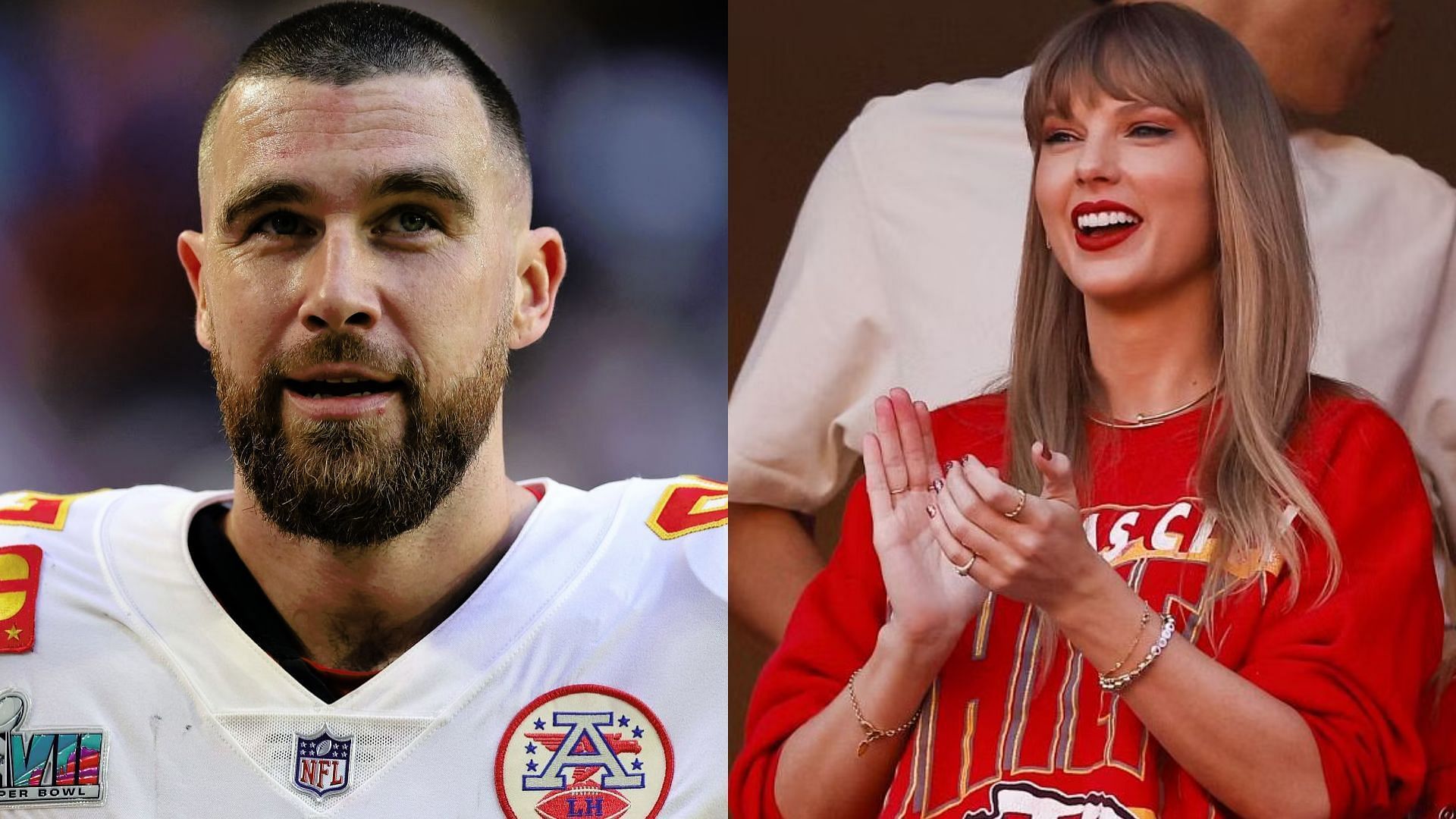 All-Pro tight end Travis Kelce and 12-time Grammy Award winner Taylor Swift