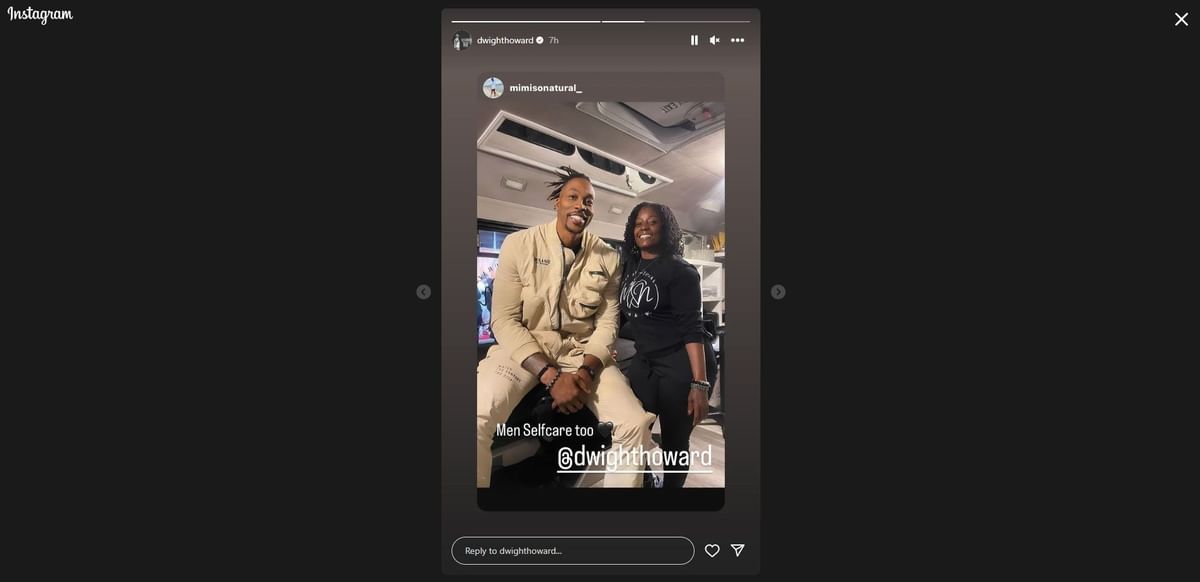 “Men selfcare too” Beauty coach spotted with Dwight Howard after he