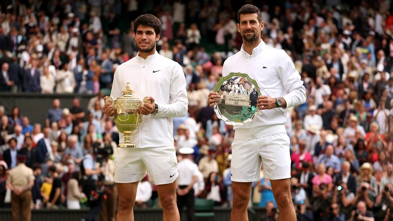 Carlos Alcaraz defeated Novak Djokovic in a five-set thriller in this year&#039;s Wimbledon final