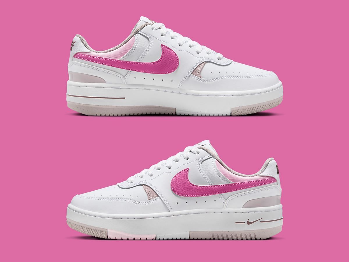 Nike Gamma Force White/Pink sneakers (Image via Sneaker News)
