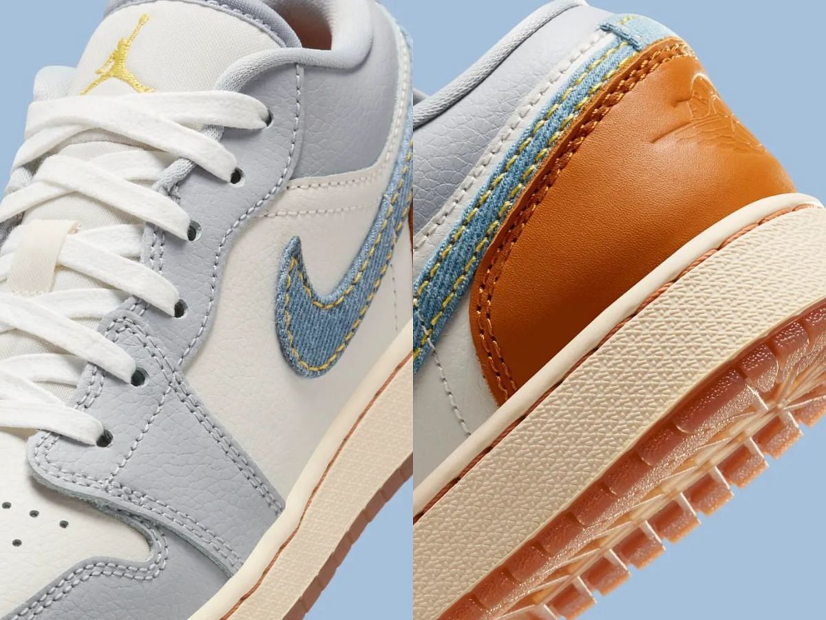 Here&#039;s a detailed look at the toes and heels of these sneakers (Image via Nike)