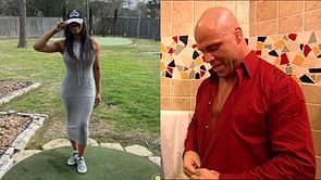 Current WWE star says his wife loved being 'stalked' by Kurt Angle: "That was a great time for me"
