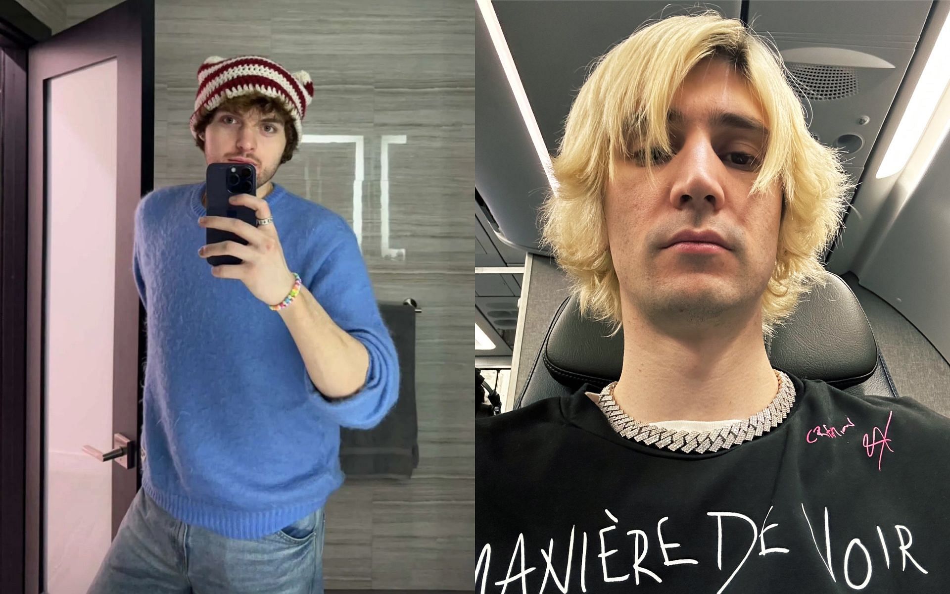 xQc reacts to Dream and Nicolas Cantu controversy (Images via Dream and xQc/X)