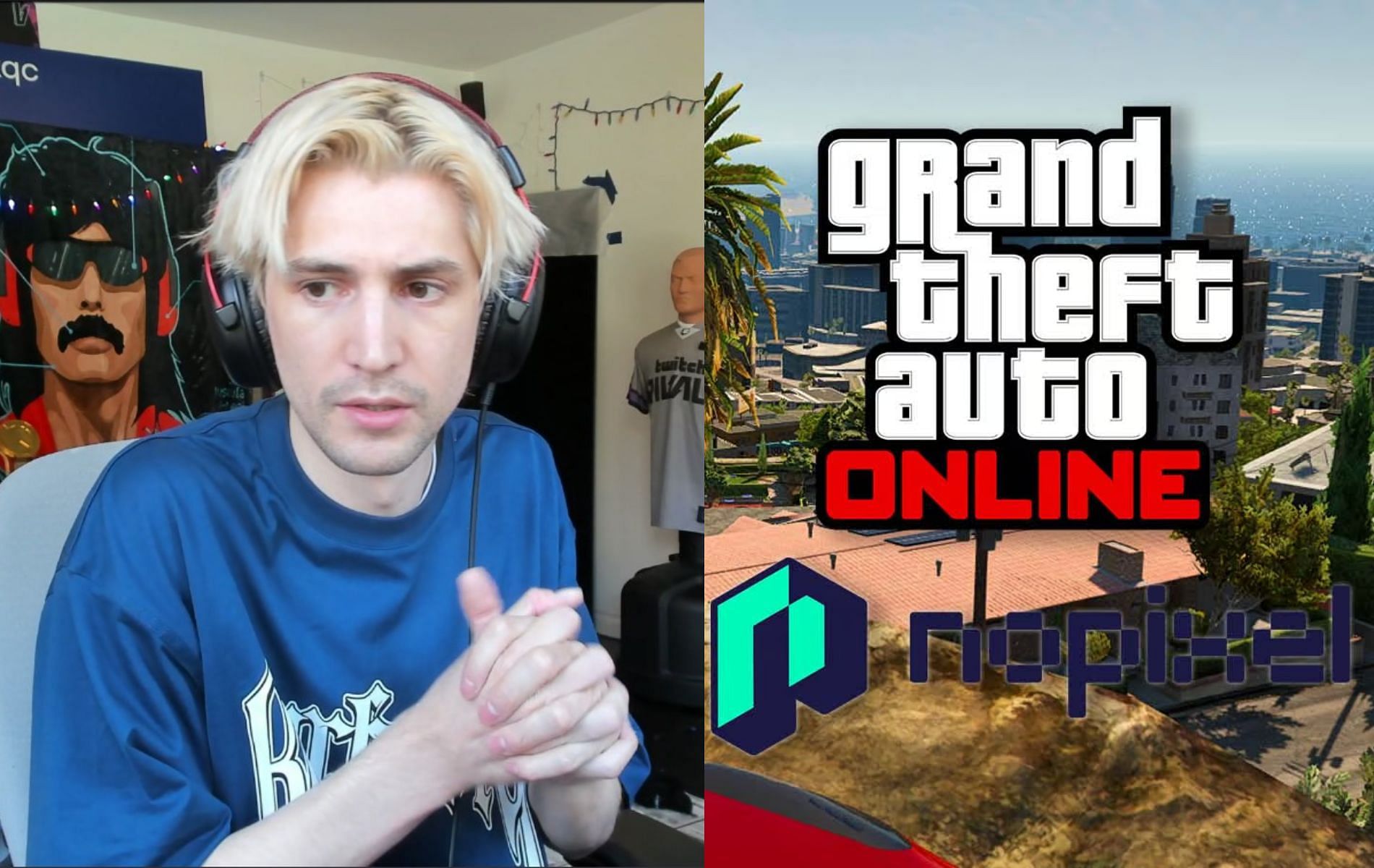 xQc gives his take on the upcoming NoPixel server update (Image via Sportskeeda)