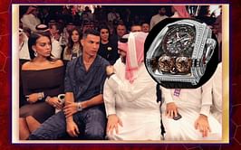 Cristiano Ronaldo rocked $1.3 Million watch to sit amongst royalty for Tyson Fury vs. Francis Ngannou boxing match