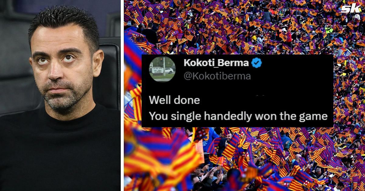 Barcelona fans hailed Robert Lewandowski on X 
