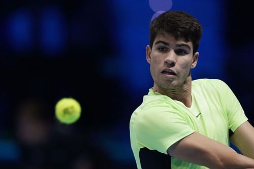 Carlos Alcaraz at the ATP Finals.