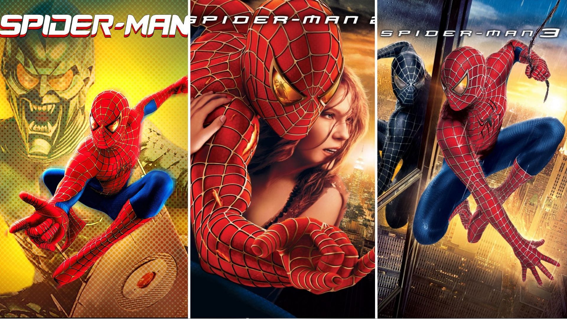 The Spider-Man trilogy (Image via Sony)