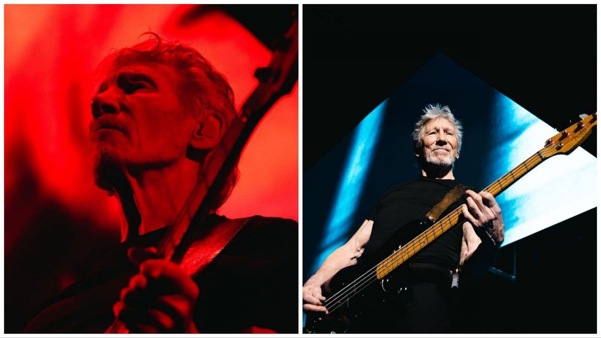 Two portraits of Roger Waters (images via official Instagram @rogerwaters)
