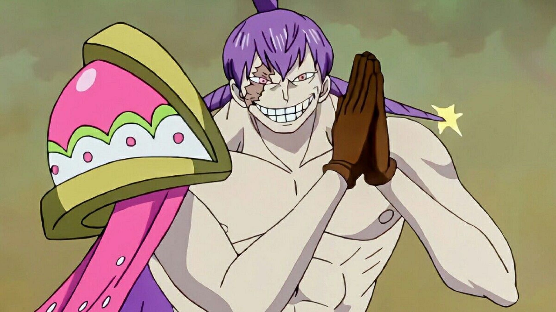 Cracker (Image via Toei Animation, One Piece)