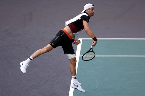 Grigor Dimitrov at the 2023 Paris Masters.