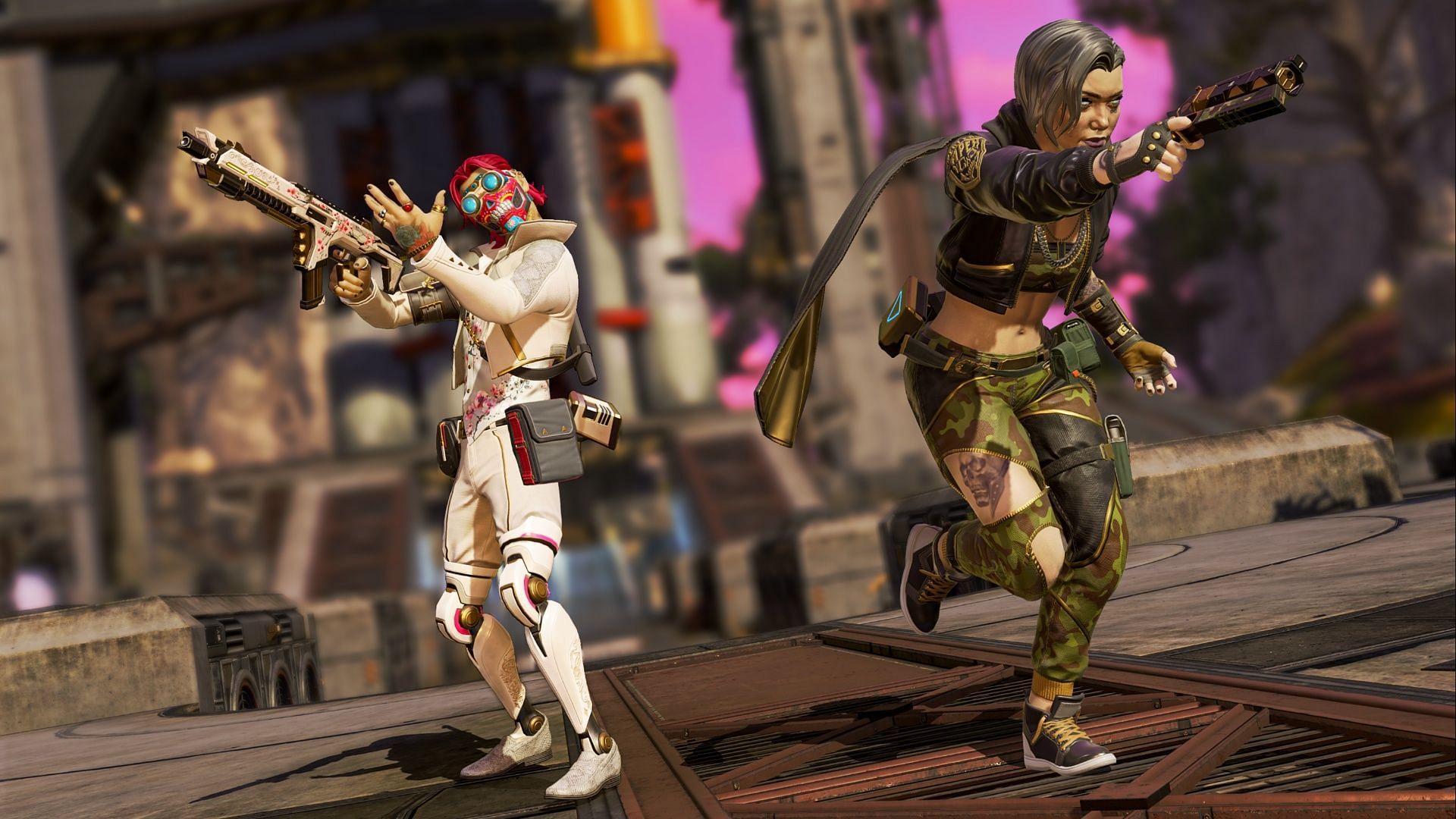 Iconic Skin for Octane and Wraith in Apex Legends x Post Malone crossover event (Image via Respawn Entertainment)