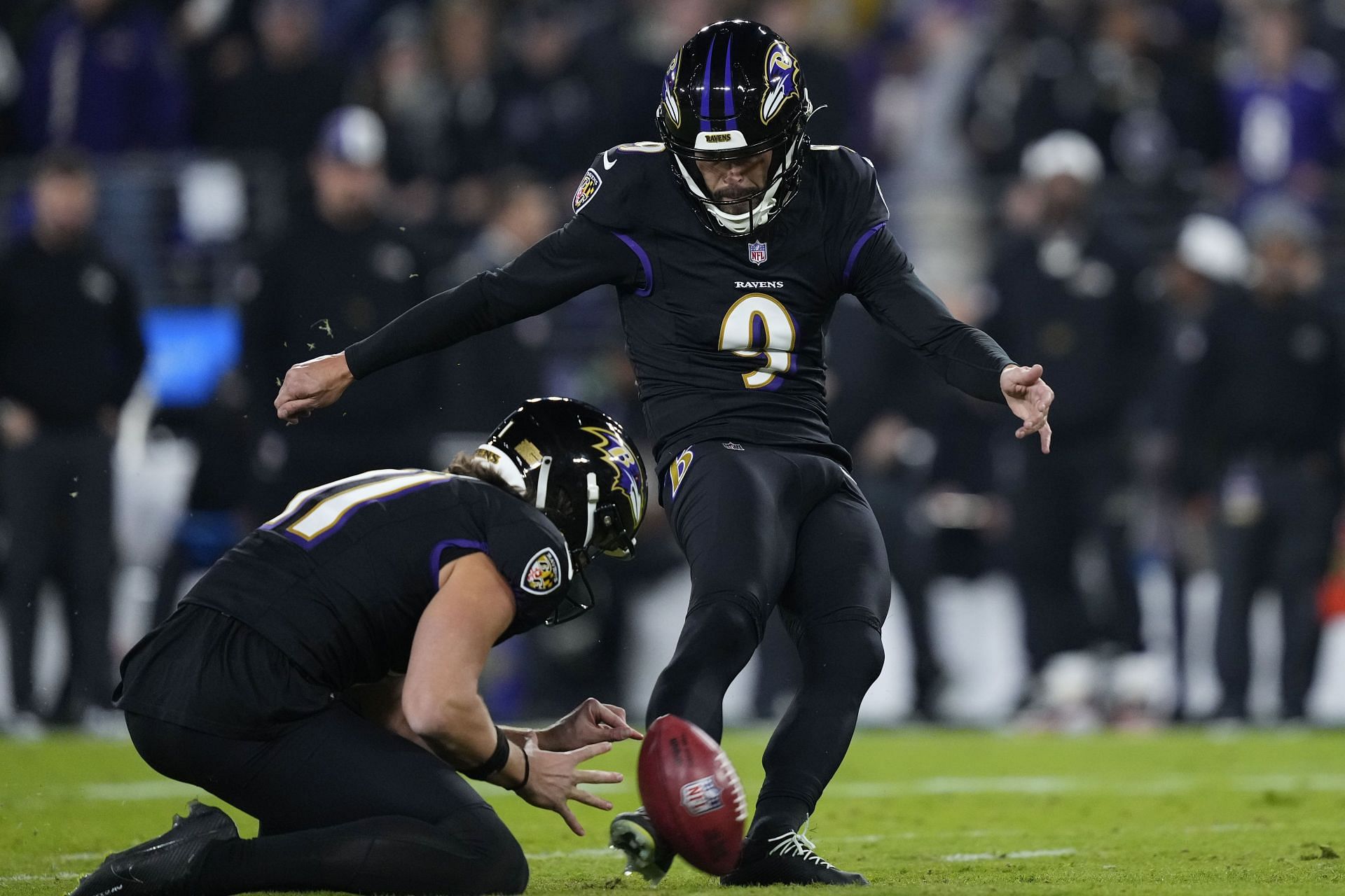 Justin Tucker nailed a FG in this Thanksgiving classic
