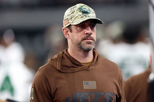 Aaron Rodgers: New York Jets v Las Vegas Raiders