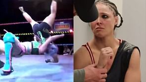 Ronda Rousey scarily lands on her head at non-WWE event; match ends in no contest