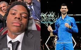 "I thought Serena Williams was the best tennis player" - IShowSpeed responds to Novak Djokovic trolling him at Ballon d'Or 2023