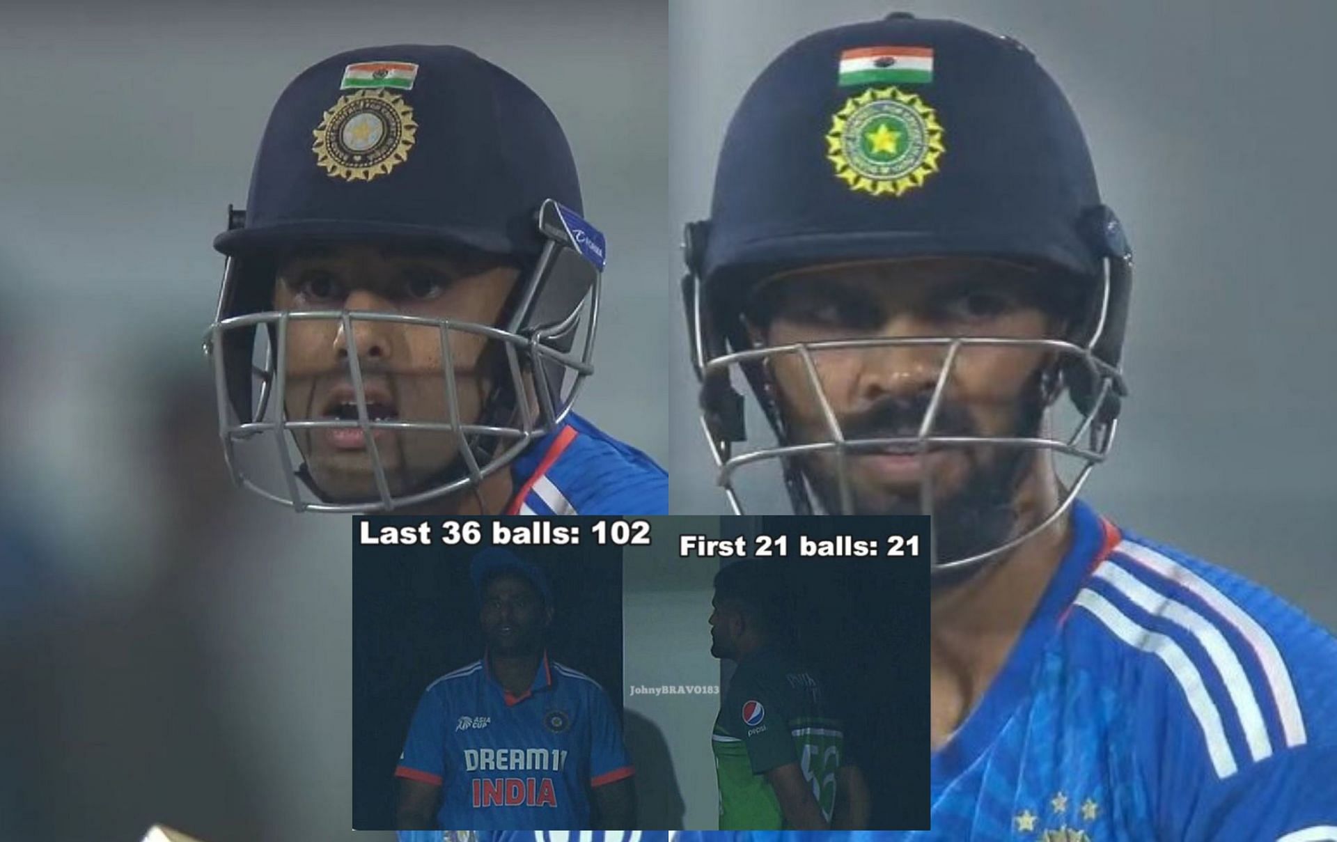 Fans react after first innings on Tuesday.