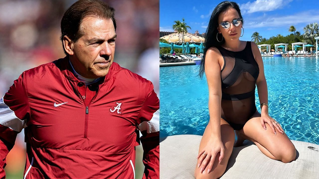 Coach Nick Saban and Samira Saban 