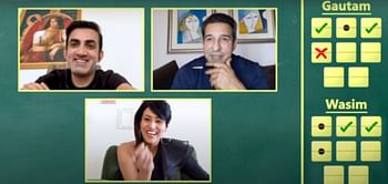 [Watch] Gautam Gambhir and Wasim Akram take part in fun quiz on 2023 World Cup; find out who won