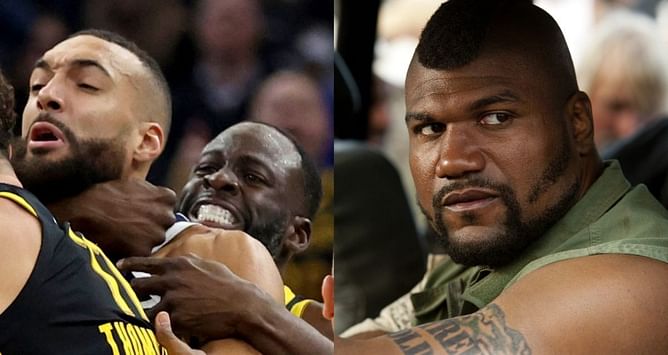 "That motherf***er need to go home" - Rampage Jackson clowns Rudy Gobert for being clueless when Draymond Green choked him