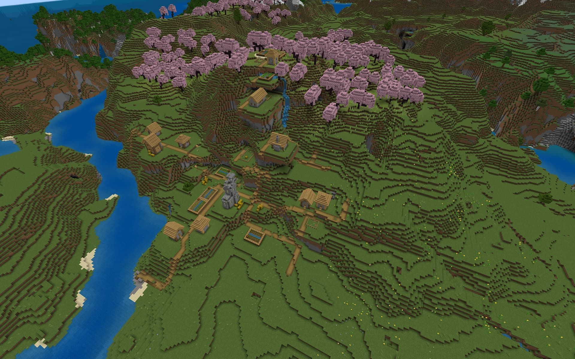 Bask in the beauty of this village (Image via Mojang)