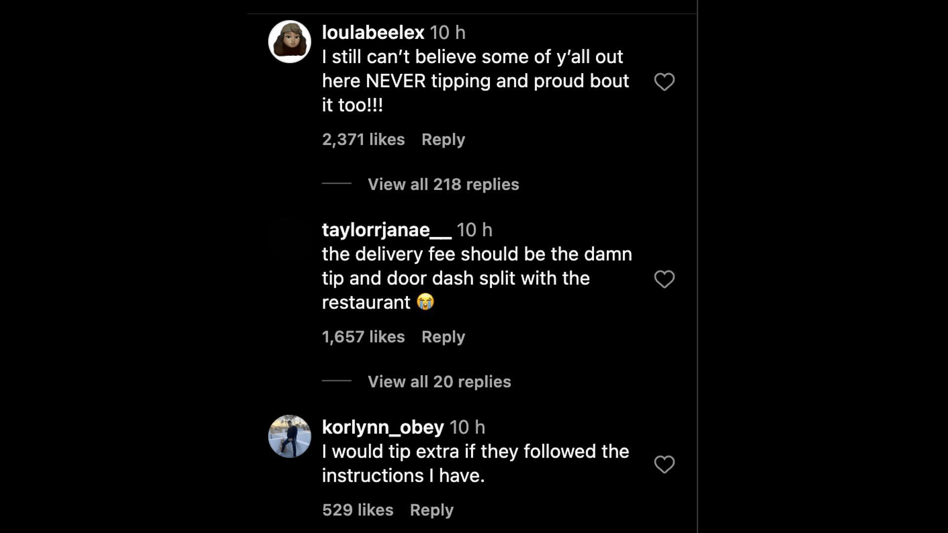 Social media users bashed the delivery app as they announced delayed deliveries for customers who won&#039;t tip: Reactions explored (Image via Instagram)