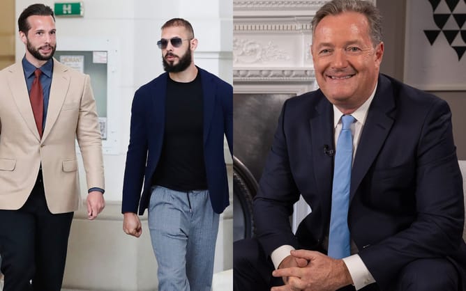 “No need for name calling” - Tristan Tate urges fanpage to halt Piers Morgan abuse following intense interview with brother Andrew