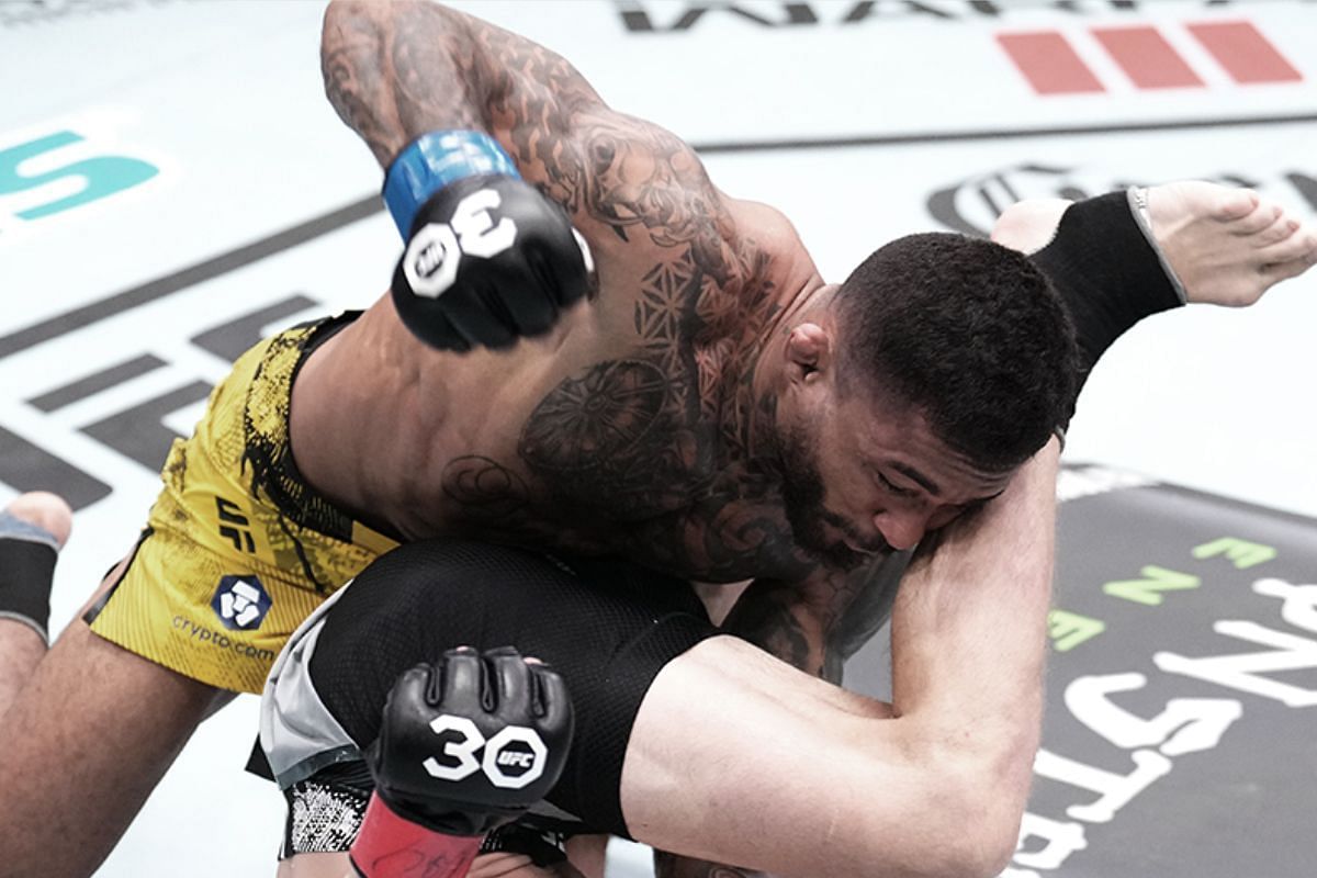 Joanderson Brito produced a slick finish last night [Image Credit: @ufc on X]