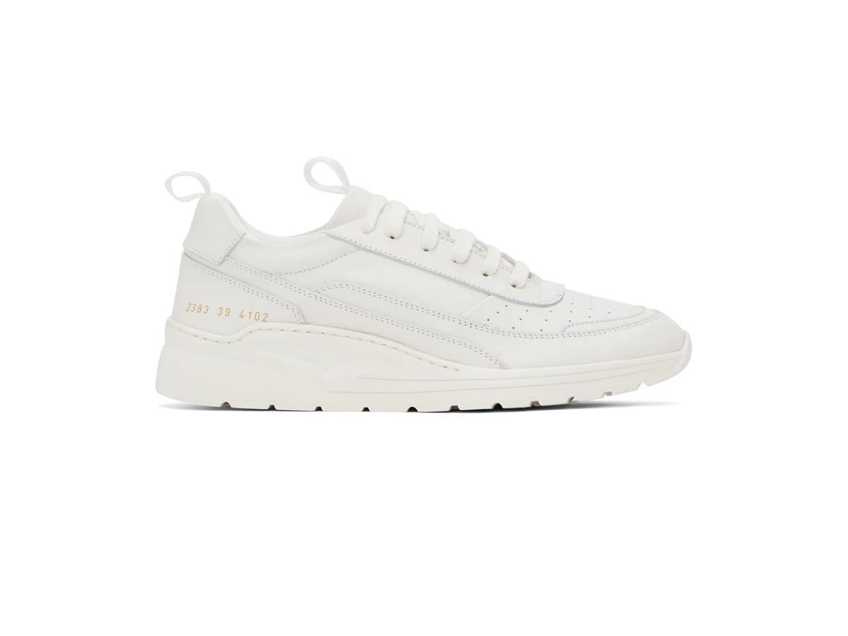 The White Track 90 sneakers (Image via SSENSE)