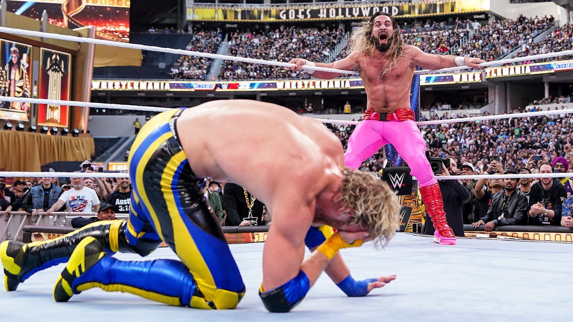 Seth Rollins and Logan Paul