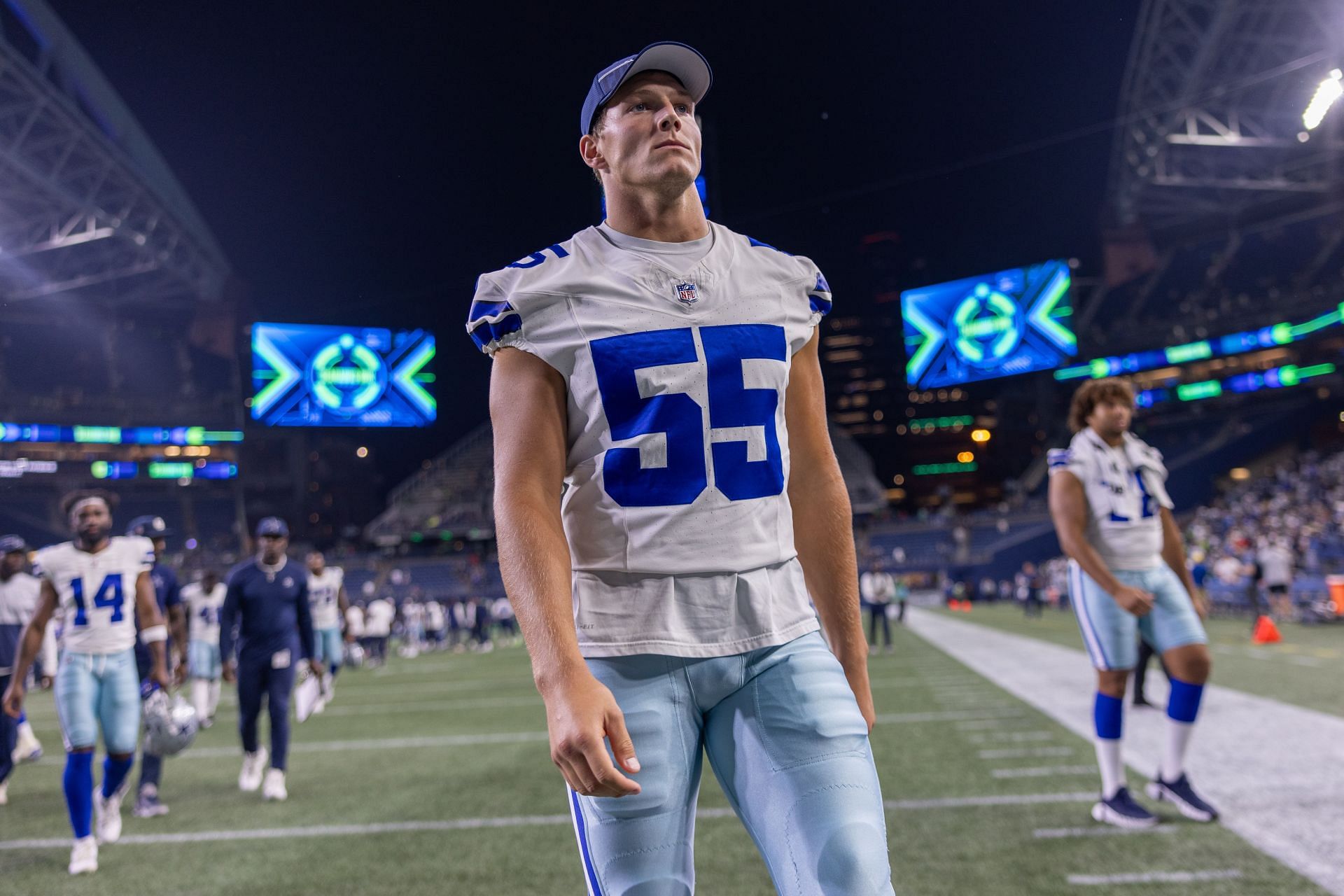 Leighton Vander Esch during Dallas Cowboys vs. Seattle Seahawks