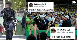 “Next captain of Argentina”, “Such a gladiator” - Fans salute Argentina star for ‘crazy’ act after Brazilian police attack supporters at Maracana