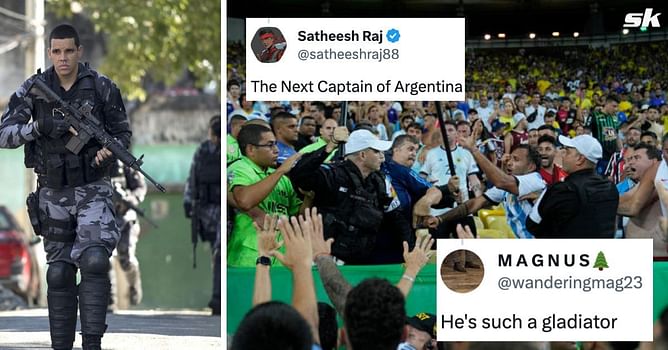 “Next captain of Argentina”, “Such a gladiator” - Fans salute Argentina star for ‘crazy’ act after Brazilian police attack supporters at Maracana