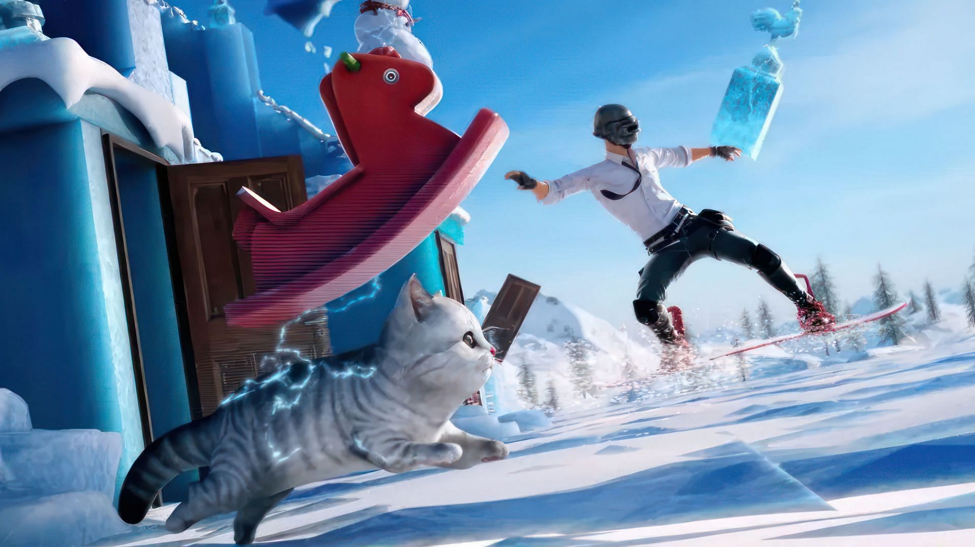 Winter-themed artwork in the game (Image via Krafton)