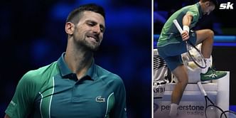 WATCH: Novak Djokovic stomps on two racquets in frustration during ATP Finals win over Holger Rune