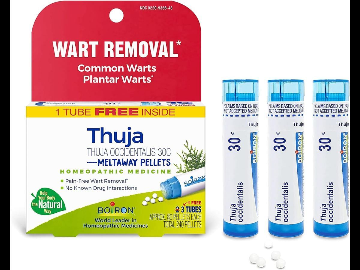 Boiron Thuja Occidentalis Wart Removal Medicine (Image via Boiron)