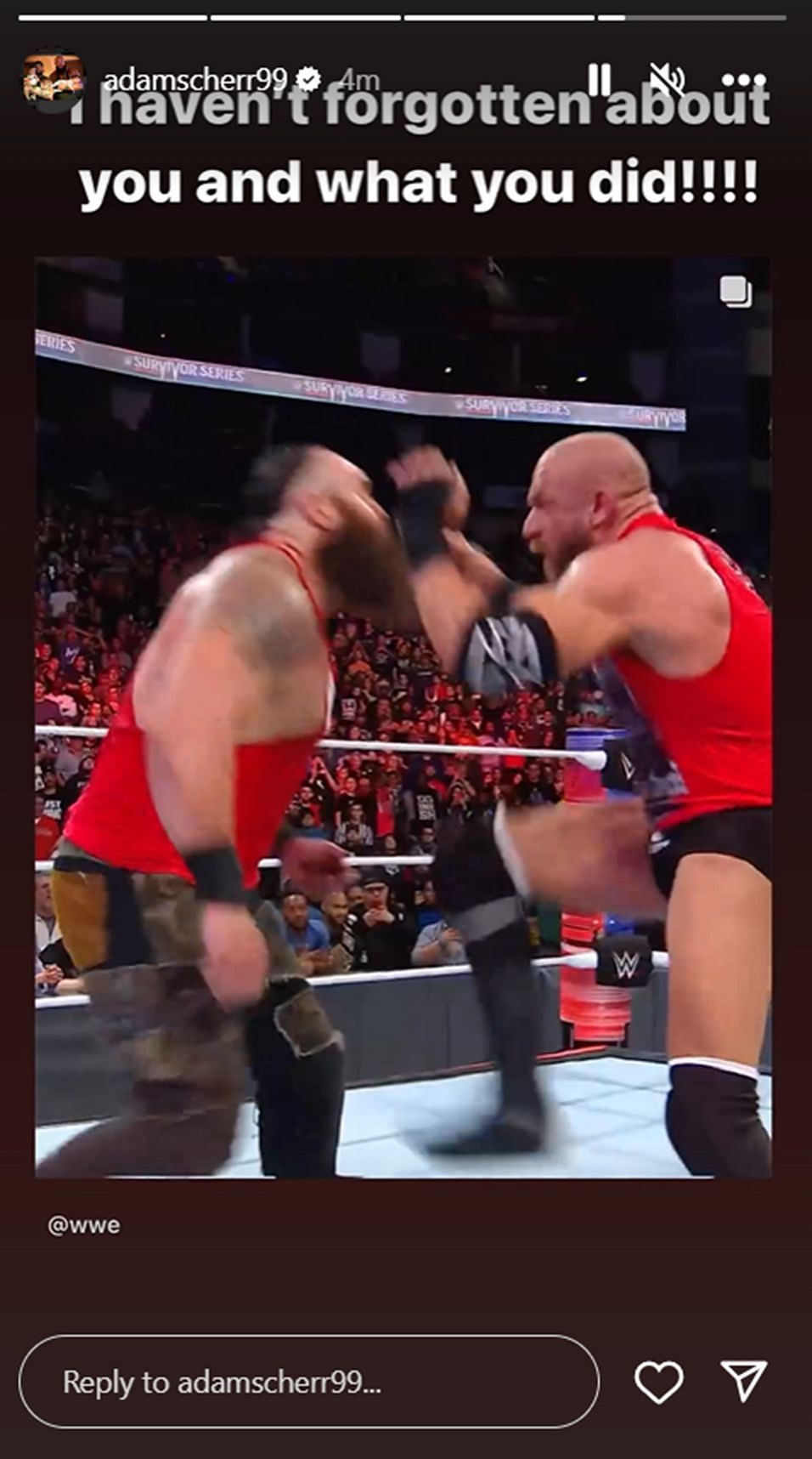 WWE सुपरस्टार ब्रॉन स्ट्रोमैन ने इस फोटो को सोशल मीडिया पर शेयर किया है