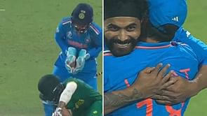 [Watch] Ravindra Jadeja cleans up Temba Bavuma with an absolute peach during IND vs SA 2023 World Cup match
