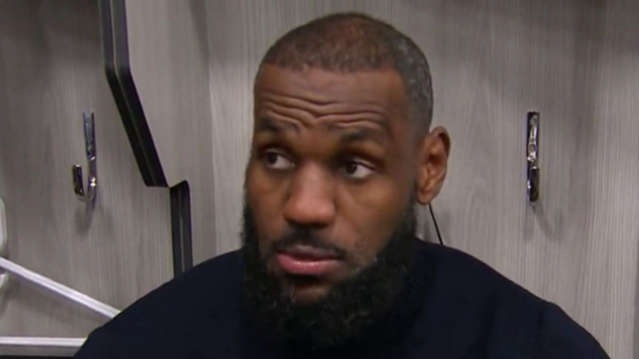 LeBron James only had a few words to the media after a tough loss against the Sixers