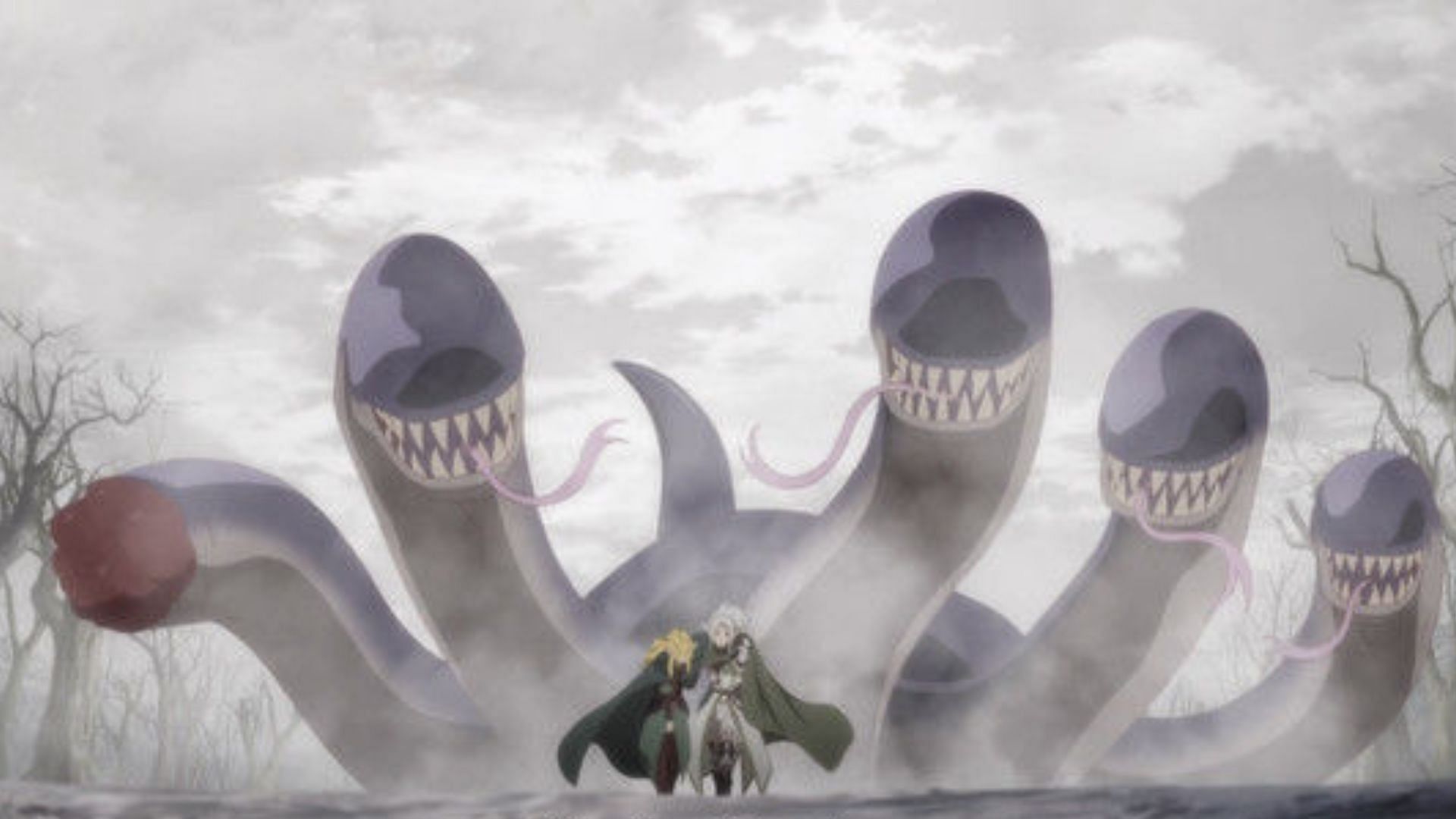 Multi-headed serpent as shown in anime (Image via Studio OLM/Sunrise Beyond)