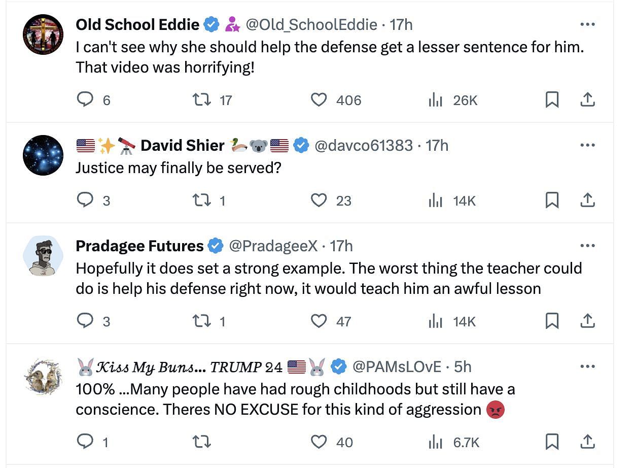 Social media users react to the Florida teen pleading guilty to the charge of hitting his teacher: Reactions and details explored. (Image via Twitter)