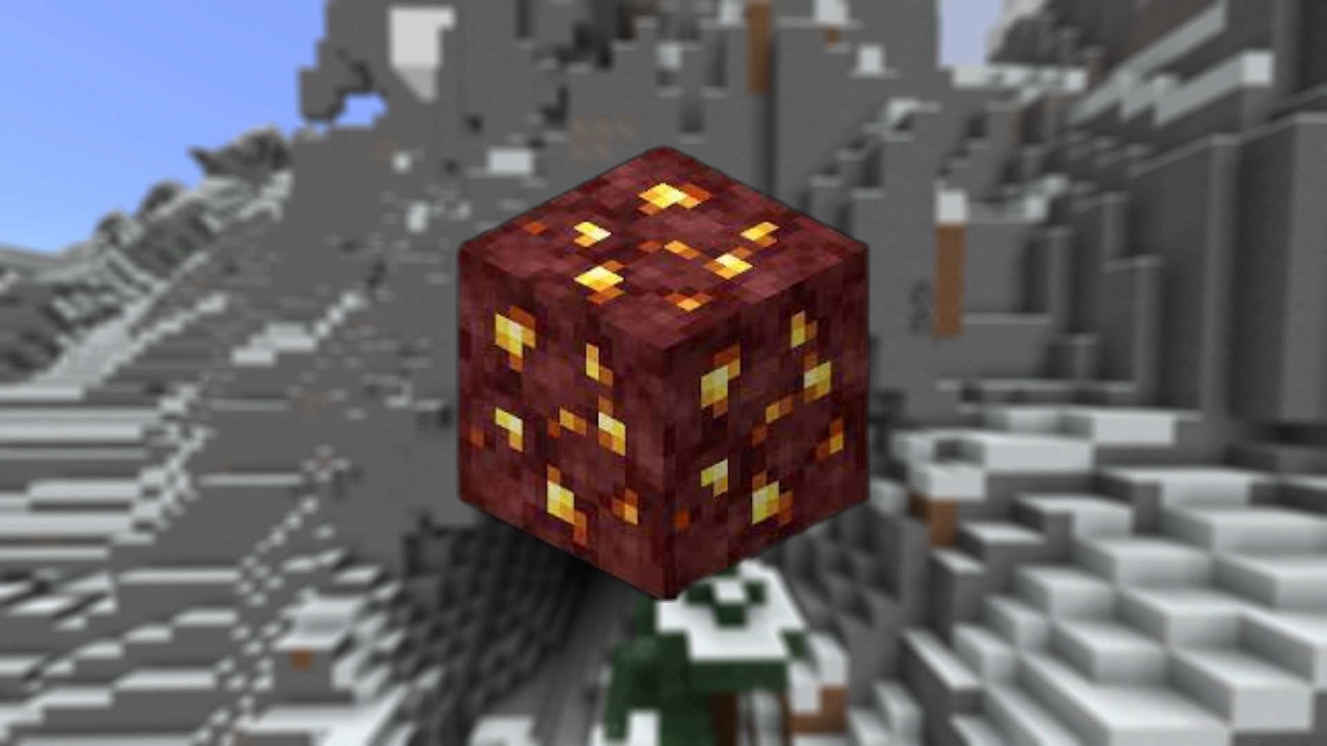 Ore of Nether Gold in Minecraft (Image via Mojang)
