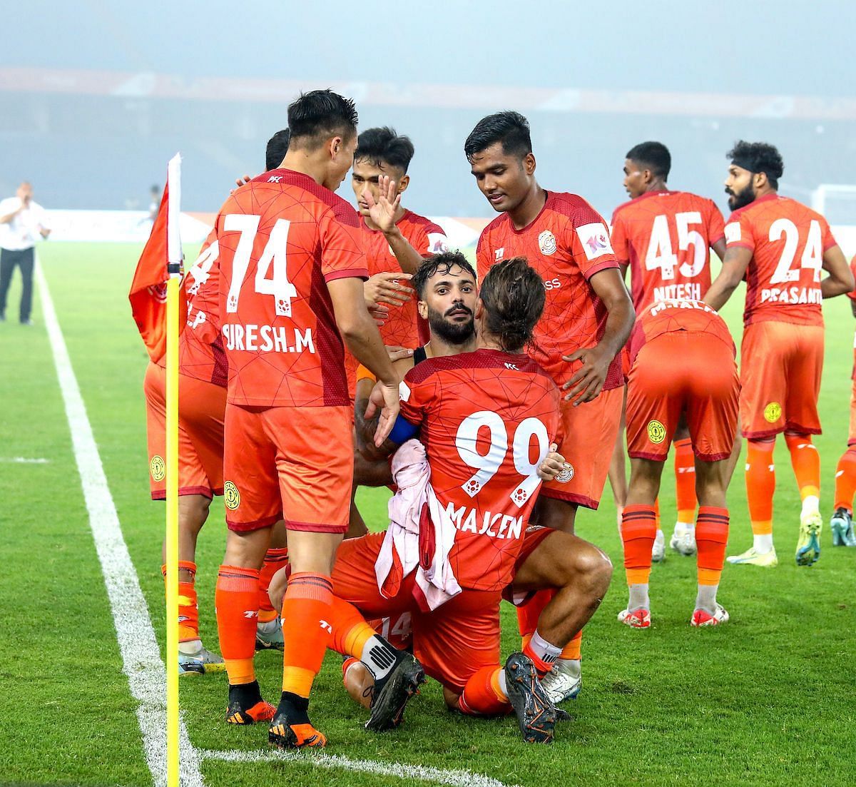 Punjab FC secured a point today against Hyderabad FC (Image courtesy: ISL Media)