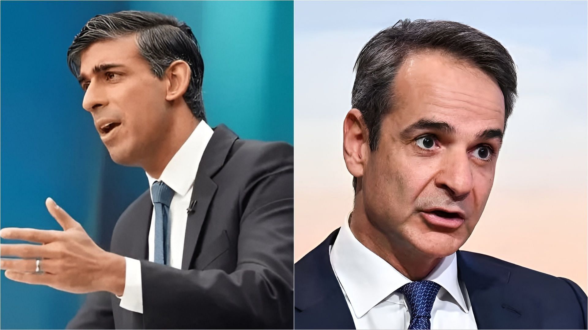 A meeting between Rishi Sunak and Kyriakos Mitsotakis was canceled due to a diplomatic row over the status of the Parthenon sculptures (Images via mbga_uk and Grouse_Beater/X)