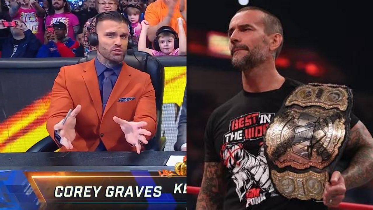 Corey Graves (left) and CM Punk (right)
