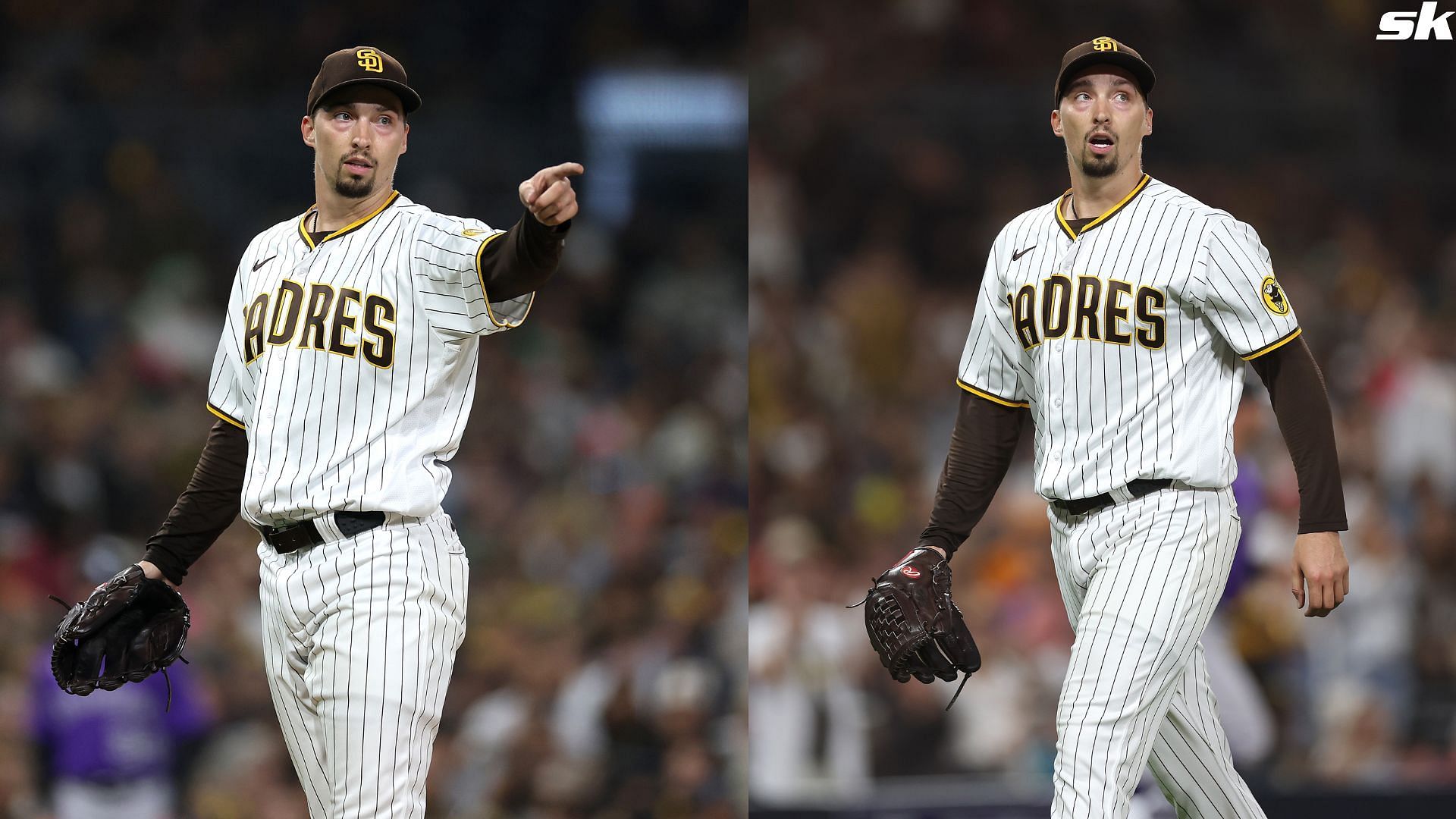 Blake Snell of the San Diego Padres pitches in the MLB